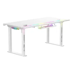 Biurko gamingowe COBRA Electra S CRF1622ELWHRGB Biały