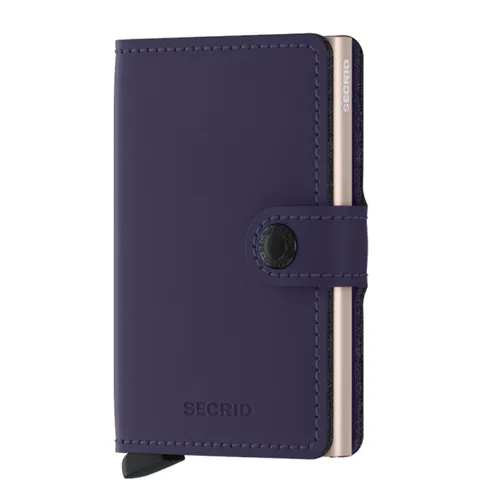 Miniwallet Secrid Matte RFID Cüzdanı-mor / gül