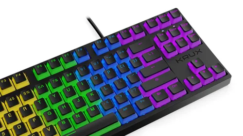 Klawiatura mechaniczna Krux Atax RGB Pudding Outemu Black Czarny