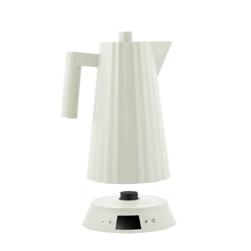 Электрический чайник Alessi Plissé MDL21, 1.7 л, 1800 Вт, регулировка температуры, белый