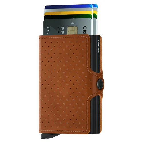 RFID Secrid Twinwallet Perforated Cep Cüzdanı-cognac