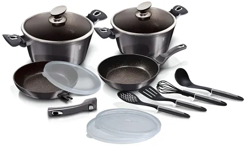 Zestaw garnków BERLINGER HAUS Metallic Line Carbon Pro Edition BH/7059 (13 elementów)