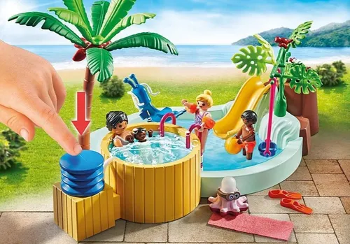 Playmobil Zestaw figurek My Life 71529 Basen dla dzieci z jacuzzi