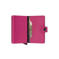 RFID Gizli Miniwallet Yard Toz Cep Cüzdanı-fuchsia