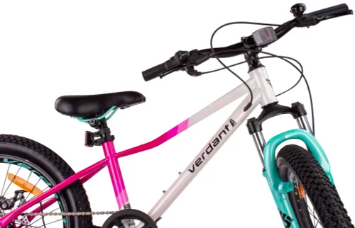 Rower dziecięcy SUN BABY Verdant Calix 20 dla dziewczynki Biało-różowo-miętowy