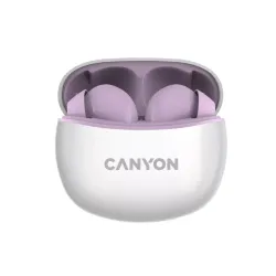 Słuchawki bezprzewodowe Canyon TWS-5 Dokanałowe Bluetooth 5.2 Fioletowy