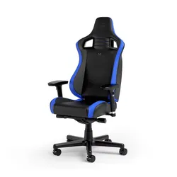 Fotel Noblechairs EPIC COMPACT Black Carbon Blue Gamingowy do 120kg Skóra ECO Czarno-niebieski