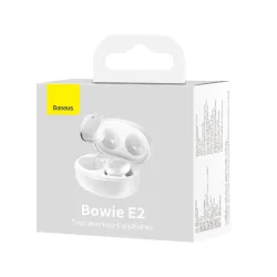 Słuchawki bezprzewodowe Baseus Bowie E2 Dokanałowe Bluetooth 5.2 Biały