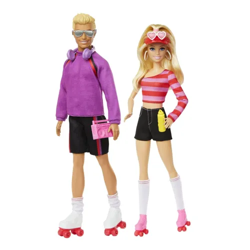 Barbie Fashionistas Barbie i Ken na wrotkach 65 rocznica HXK90