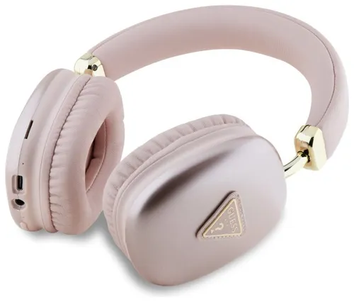 Słuchawki nauszne GUESS Metallic Triangle Logo Różowy