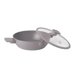 Płaski Garnek Tytanowy Z Pokrywą 28Cm Berlinger Haus Bh-8098 Taupe