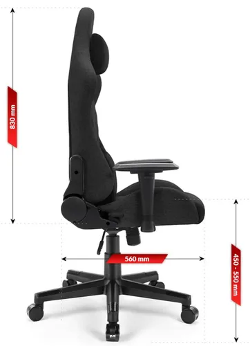 Fotel gamingowy HELL'S CHAIR HC-1006 Czarny