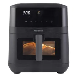 Air Fryer Frytkownica beztłuszczowa HISENSE HAF2100DCD 7.7l z 10 automatycznymi programami i okienkiem do obserwacji postępów gotowania