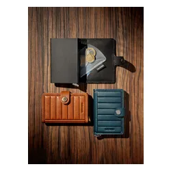 Кошелек Secrid Premium RFID Miniwallet Emboss Lines - teal