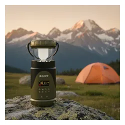 Radioodbiornik Hawk Expedition R30 Na korbkę, Solarne, Latarka, Radio FM Zielony