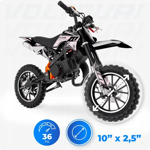Motorek dla dzieci cross spalinowy 49CC motocykl el. start LED 35km/h motor