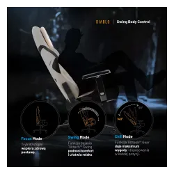 Fotel Diablo Chairs X.One Prime, Normal Size, Desert Storm t Gamingowy Do 140kg Tkanina Beżowy
