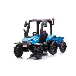 Duży Traktor Na Akumulator Dla Dziecka Blt-206 Przyczepa 24V 2X200W Pilot LED Eva Pasy Bluetooth