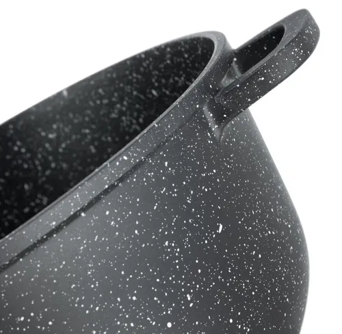 Garnek marmurowy duży gastronomiczny 40cm 18,5l indukcja gaz 8155