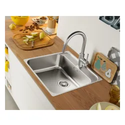 Bateria Franke Smart Glenda J pull-out Stal szlachetna