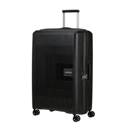 Walizka duża poszerzana American Tourister AeroStep - black