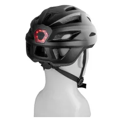 Kask rowerowy VAYOX Active VA0424WBM Biało-czarny MTB z lampką (rozmiar M)