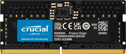 Pamięć Crucial DDR5 8GB 4800 CL40 SODIMM Czarny