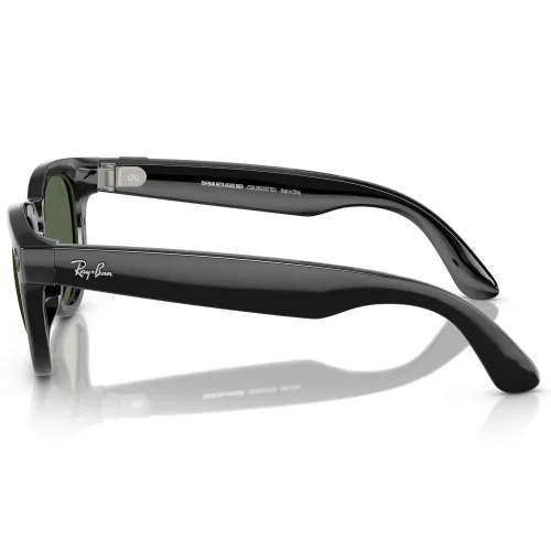 Okulary Ray-Ban Meta Glasses Green Lenses Shiny Black RW4006 Czarny