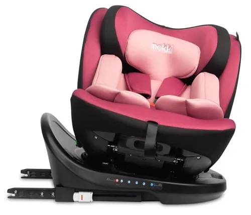 Автокресло Caretero Mokki I-Size, 40-150 cm, 0-36 kg, черно-розовый