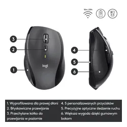 Myszka Logitech M705 Czarno-szary