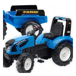 Falk Traktor Landini Niebieski Na Pedały Z Przyczepką Od 3-7 Lat