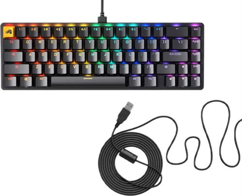 Klawiatura GLORIOUS GLO-KB GMMK2 65% RGB Hot Swap Fox Switch Czarny