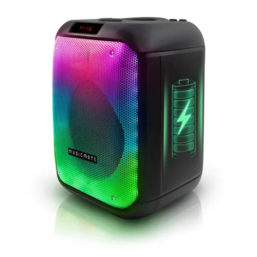 Power Audio Musicmate MM-SC1000 PartyPowerX 400W Bluetooth Radio FM Czarny