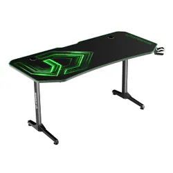 Biurko Ultradesk FRAG XXL 160cm Czarno-zielony