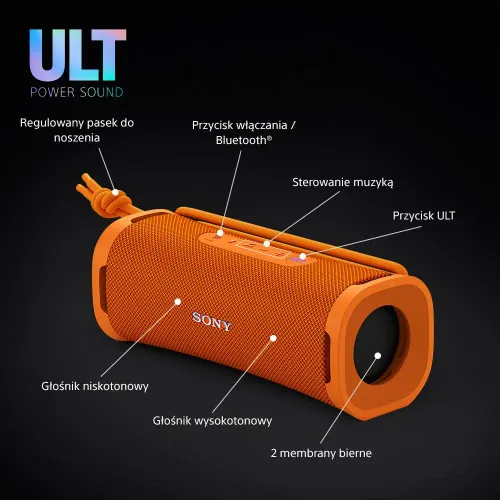 Głośnik Bluetooth Sony ULT Field 1 SRS-ULT10D Pomarańczowy