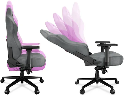 Fotel YUMISU 2054 Magnetic Jasnoszaro-czarny