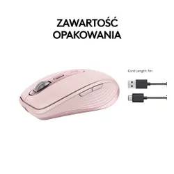 Myszka Logitech MX Anywhere 3S - różowy