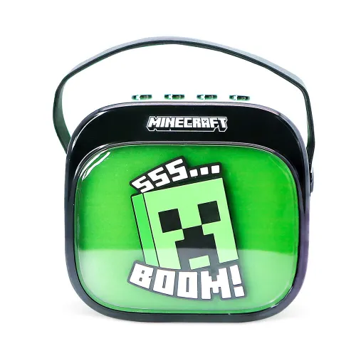 Mikrofon z głośnikiem Bluetooth OTL Technologies Minecraft 5W Zielony