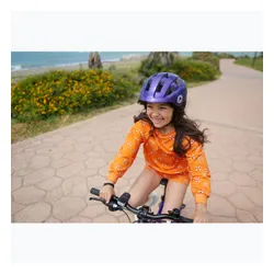 Kask rowerowy dziecięcy ATTABO K200 fioletowy