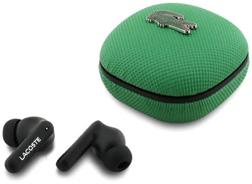 Słuchawki dokanałowe LACOSTE Iconic Petit Pique Zielony