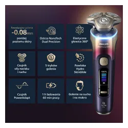 Golarka PHILIPS Seria i9000 Prestige Ultra Face & Body SkinIQ Pro XP9407/37 Na mokro i sucho