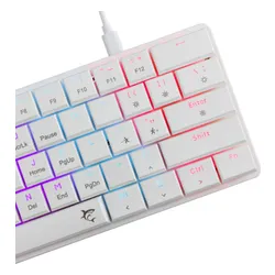Klawiatura gamingowa White Shark GK-006211 Nagamaki Red Switch przewodowa mechaniczna podświetlana biała
