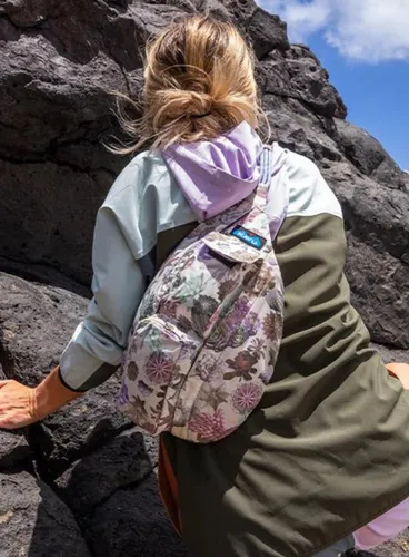 Рюкзак на одно плечо Kavu Mini Rope Sack Bag - succulents