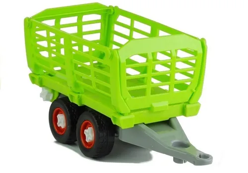 Duży Traktor Do Rozkręcania 43Cm Zestaw Konstrukcyjny Otwierana Przyczepa Łyżka