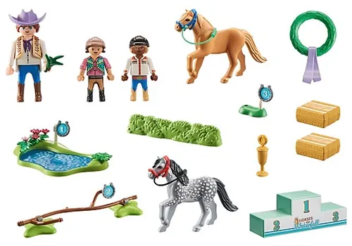 Playmobil Набор фигурок лошадей 71495 Турнир пони