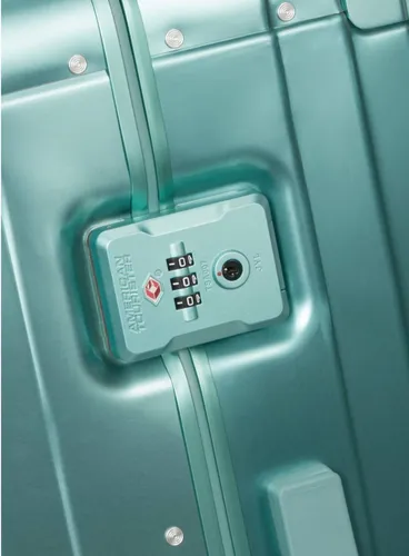 Walizka duża American Tourister Soundbox Alu - dusty turquoise