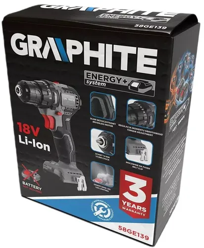 Wiertarko-wkrętarka GRAPHITE 58GE139