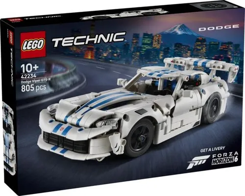LEGO TECHNIC 42234 Samochód sportowy Dodge Viper GTS-R, zestaw klocków 10+