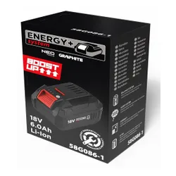 Akumulator Energy+ 18V Li-Ion 6.0Ah BOOST UP Graphite Energy+ 58G086-1