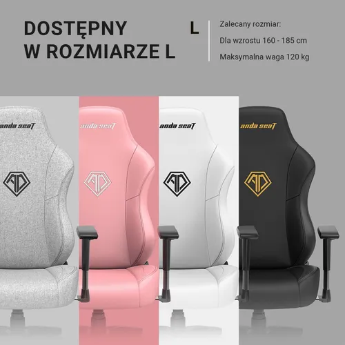 Fotel ANDA SEAT Phantom 3 L Czarny